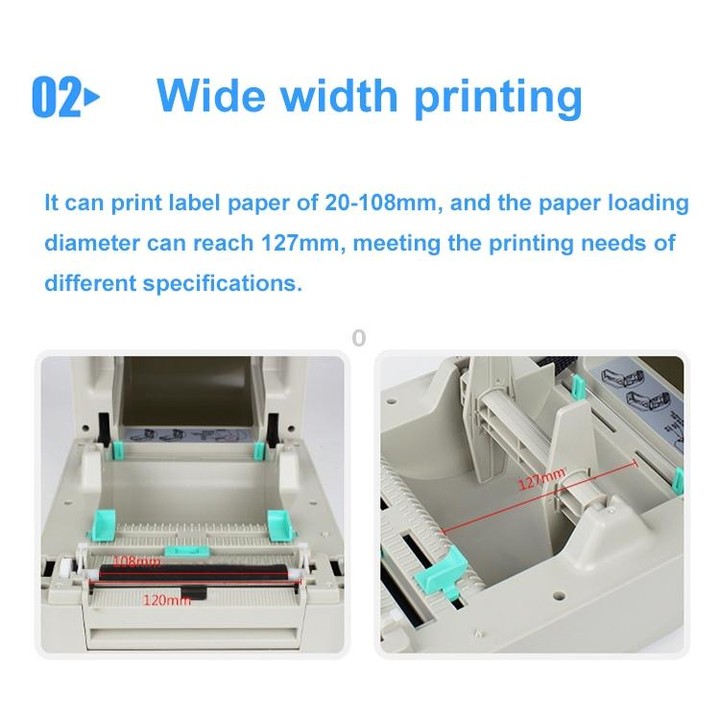 Xprinter XP-450B USB Port Supermarket Cashier Barcode Thermal Printer(US Plug)