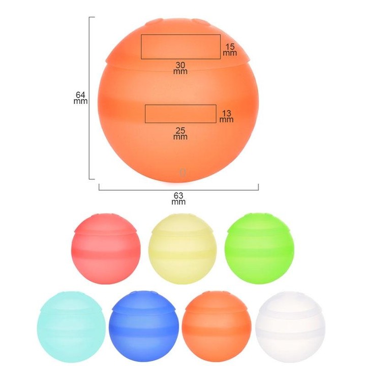 Summer Water Balloon Water Fight Kids Interactive Quick Fill Reusable Silicone Water Balloon(Coral Color)