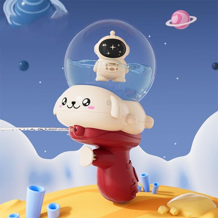 Summer Children Cartoon Bared Water Toys Outdoor Water Play Toys, Style: Astronaut Red