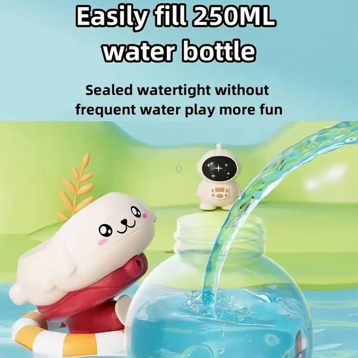Summer Children Cartoon Bared Water Toys Outdoor Water Play Toys, Style: Frog Red