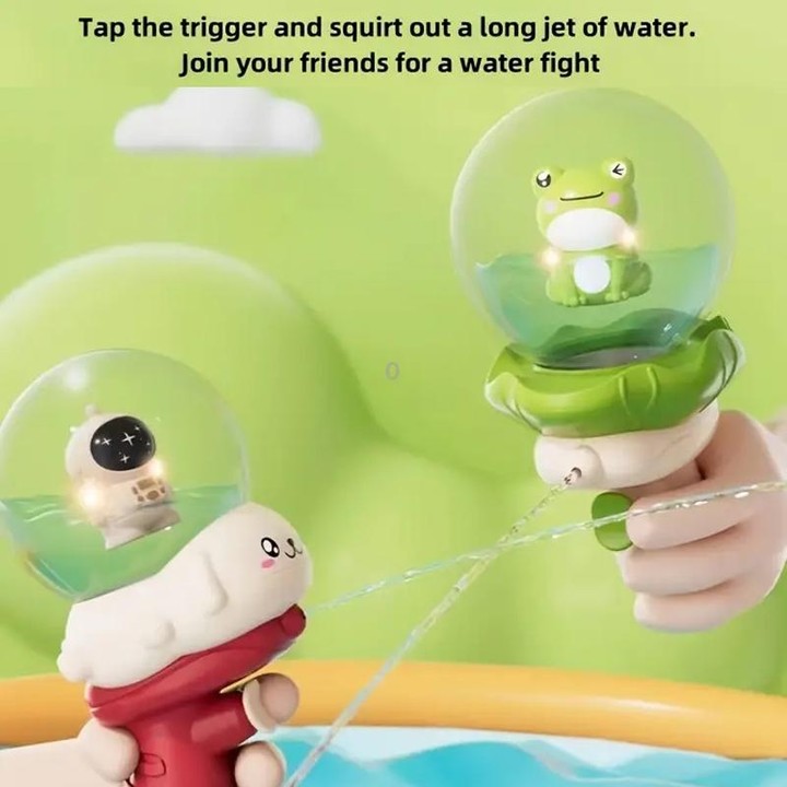 Summer Children Cartoon Bared Water Toys Outdoor Water Play Toys, Style: Frog Green