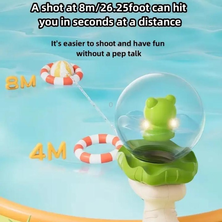 Summer Children Cartoon Bared Water Toys Outdoor Water Play Toys, Style: Astronaut With Lights Blue