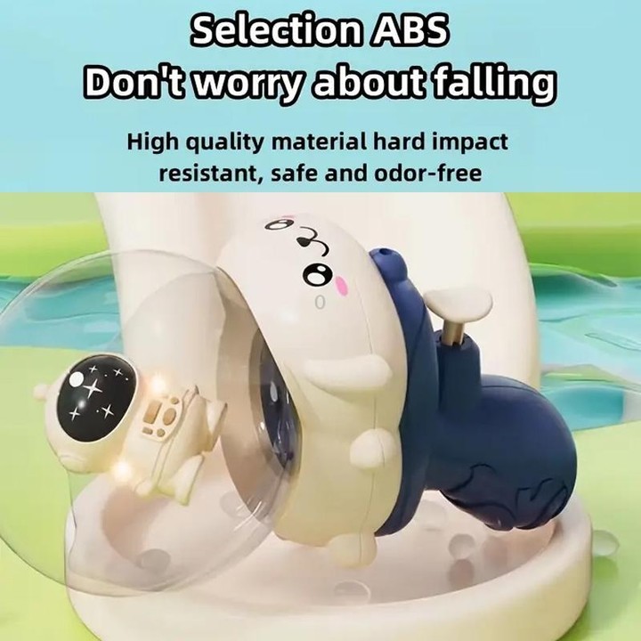 Summer Children Cartoon Bared Water Toys Outdoor Water Play Toys, Style: Astronaut With Lights Blue Red