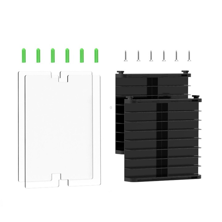Game Card CD Disk Storage Bracket Wall Mounted Storage CD Case(Black)