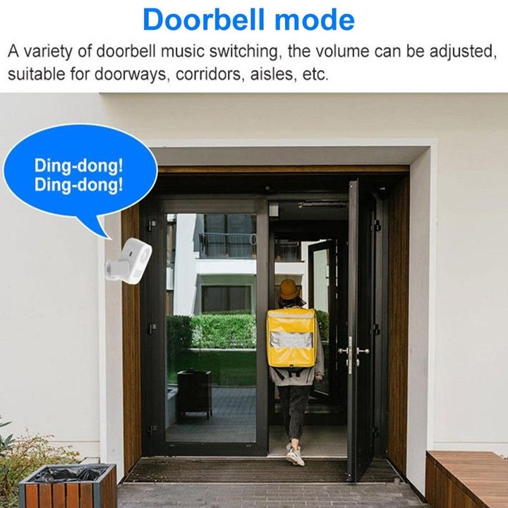 N911P Intelligent Infrared Sensor Recordable Doorbell Welcome Voice Prompt Loudspeaker