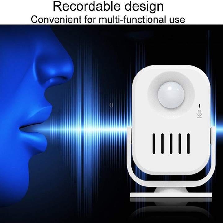 N911P Intelligent Infrared Sensor Recordable Doorbell Welcome Voice Prompt Loudspeaker