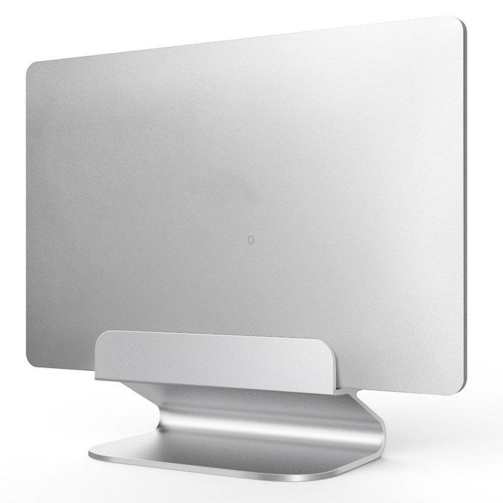 AhaStyle ST07 Laptop Stand Tablet Vertical Aluminum Desktop Storage Base(Silver)