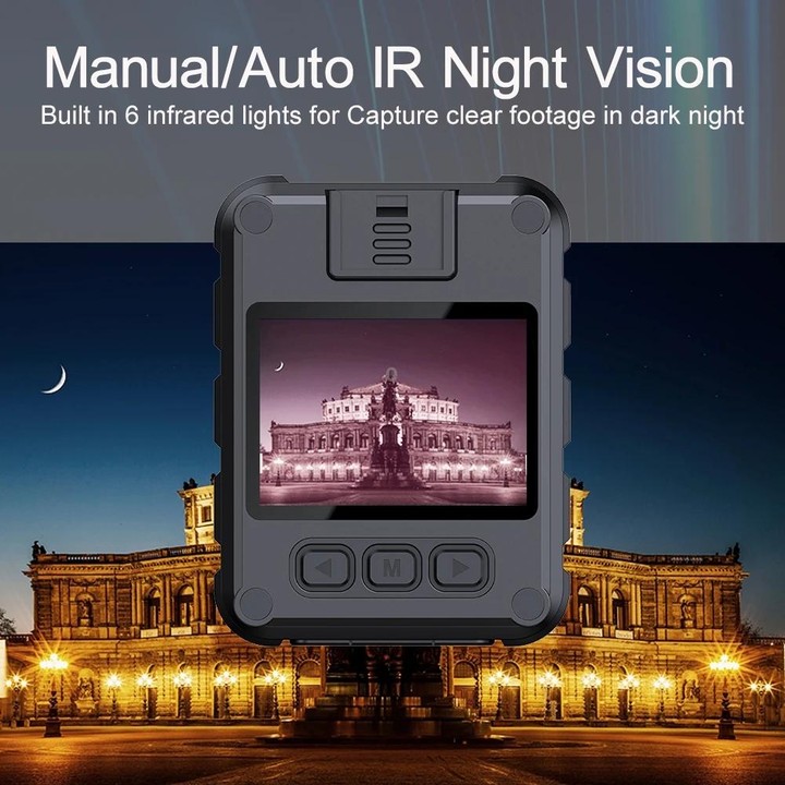 L9 1080P 2.0 Inch IPS Screen Video Recorder With Back Clip IP65 Waterproof Mini Camcorders
