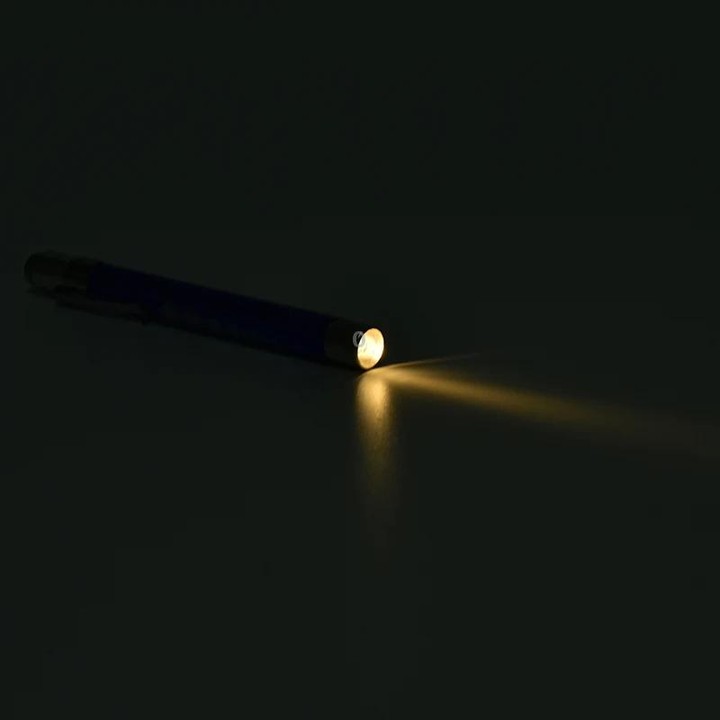 E-SMARTER Multifunctional Pen Flashlight Graduated LED Penlight, Color Random Delivery, Style: Convex Head Yellow Light