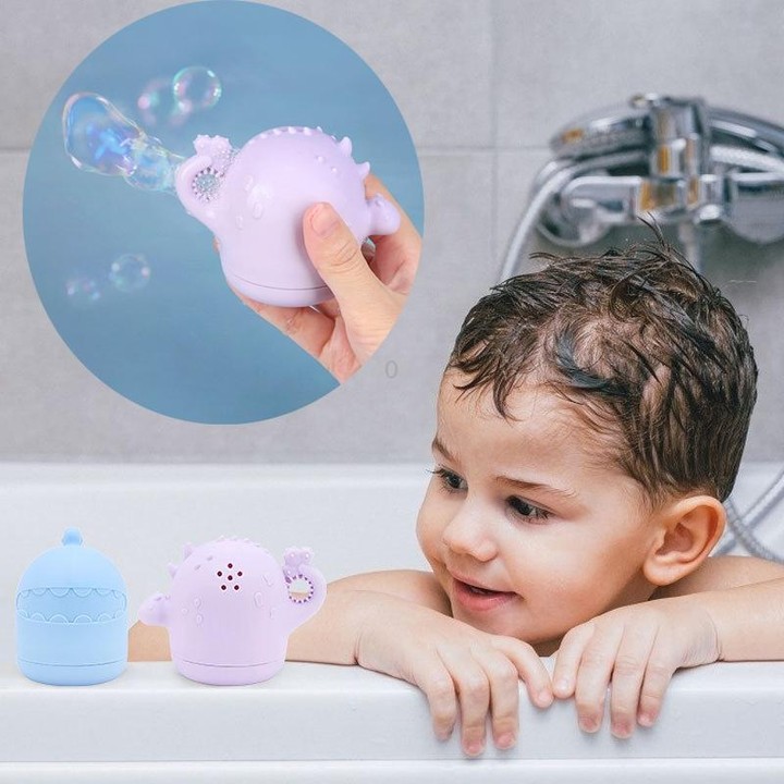 Baby Bathroom Bath Toy Children Water Play Sprinkler Water Floating Toy, Style: Triceratops
