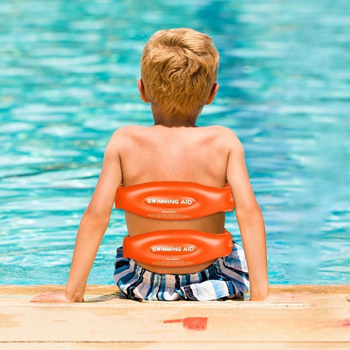 Swimming Auxiliary Belt Inflatable High Buoyancy Floaties for Swim Learning Beginners, Size: L