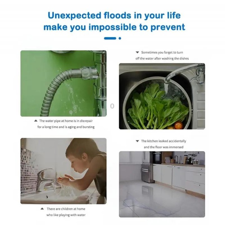 Zigbee Water Leak Detector Water Sensor Alarm Support Tuya APP / Google Assistant / Aleax / Yandex Alice
