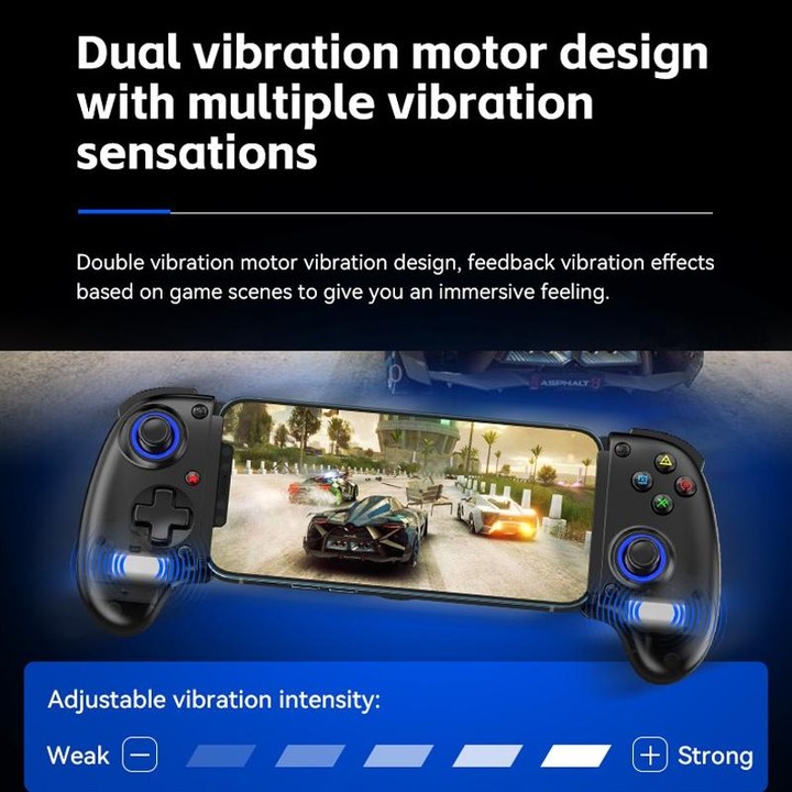 BSP-D10S Wireless Stretch Game Controller With Heat Dissipation Fan for Switch / Android / IOS / PC / PS3 / PS4(Black)