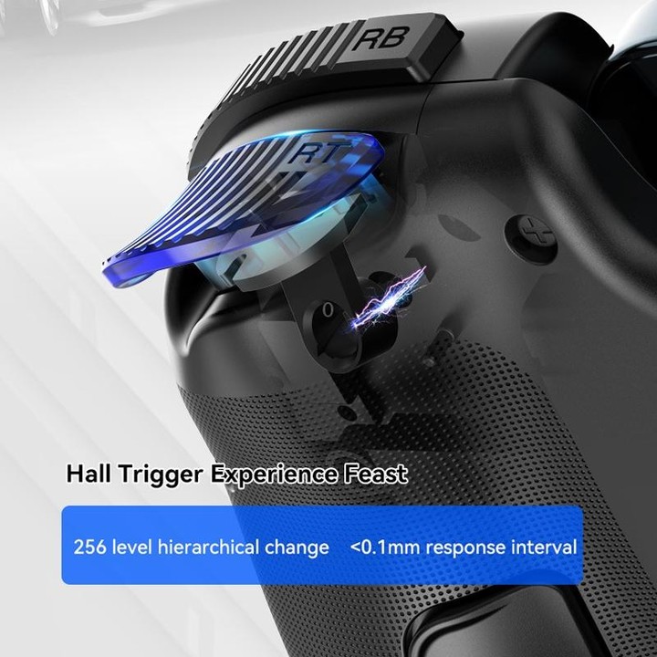 BSP-D10S Wireless Stretch Game Controller With Heat Dissipation Fan for Switch / Android / IOS / PC / PS3 / PS4(Black)