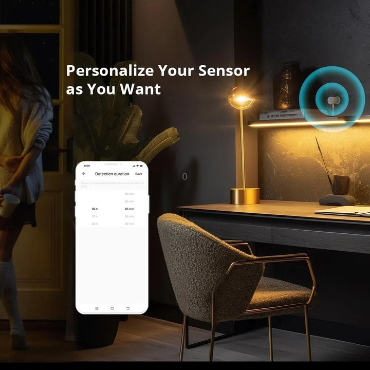 SONOFF SNZB 06P ZigBee Human Sensor 5.8GHz Switch Anti-Theft Safety Detector