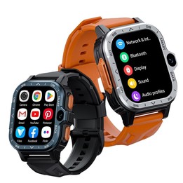 LOKMAT APPLLP 4 MAX 2.02-inch Android 8.1 Full Network Wifi Card Bluetooth Smart Watch(Silver)