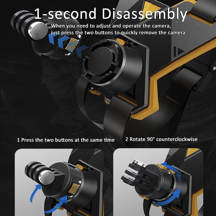 Magnetic Quick Release Motorcycle Helmet Chin Stand Mount For Action Camera