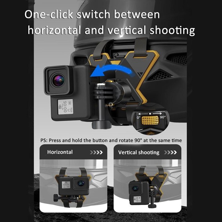 Magnetic Quick Release Motorcycle Helmet Chin Stand Mount For Action Camera
