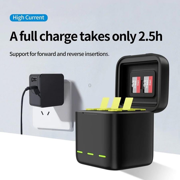 TELESIN GP-BCG-901 Storage Battery Charging Box For GoPro HERO12 Black / HERO11 Black / HERO10 Black / HERO9 Black(Single Chargi