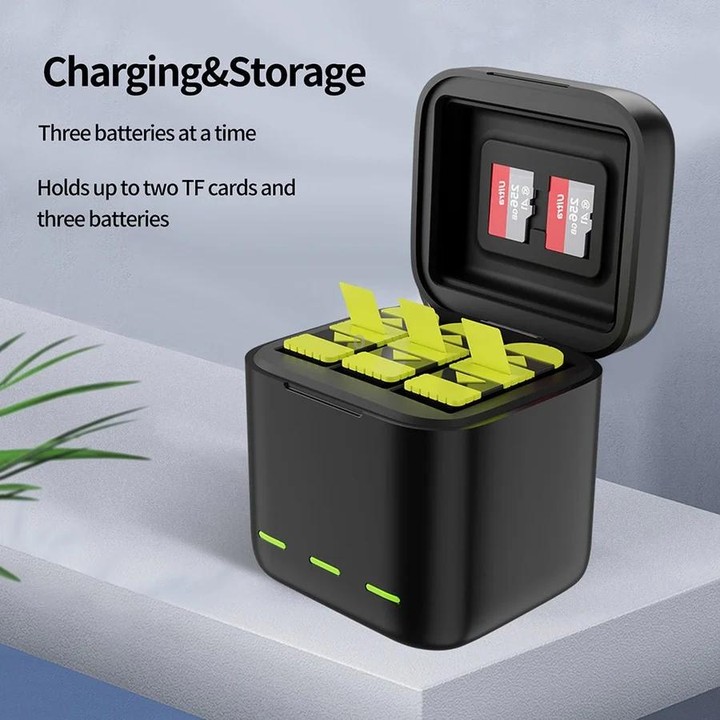 TELESIN GP-BCG-901 Storage Battery Charging Box For GoPro HERO12 Black / HERO11 Black / HERO10 Black / HERO9 Black(Single Chargi