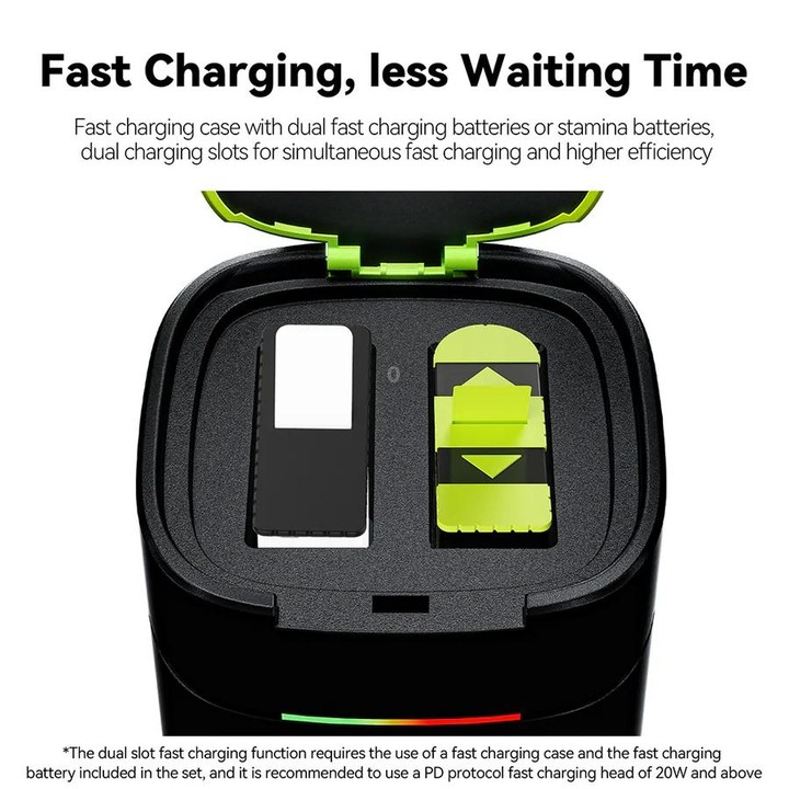 TELESIN GP-FCK-B11 Fast Charged Battery Storage Charging Box For GoPro HERO12 Black / HERO11 Black / HERO10 Black / HERO9 Black(