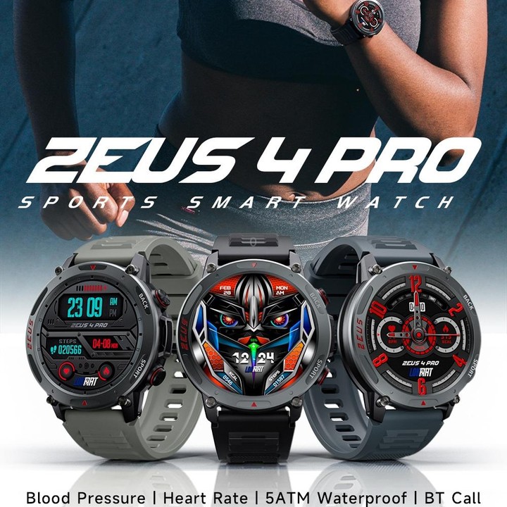 LOKMAT ZEUS4 PRO 1.43-Inch IP68 Waterproof Health Monitoring Bluetooth Call Smart Watch(Light Grey)
