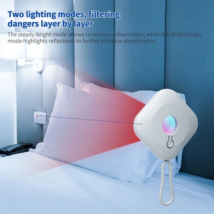 Camera Detector Hotel Anti-Shooting Surveillance Infrared Inspector(White)