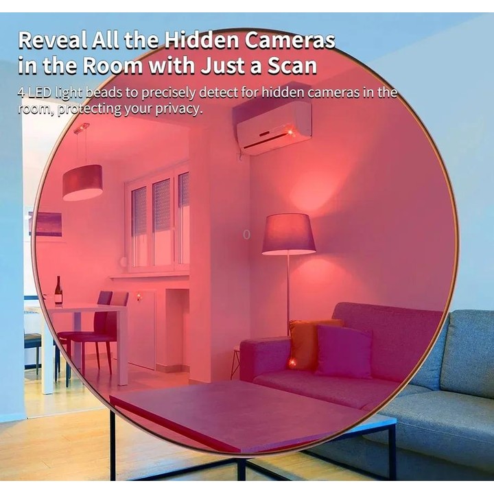Camera Detector Hotel Anti-Shooting Surveillance Infrared Inspector(Black)