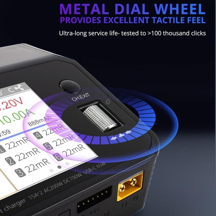 ToolkitRC M6DAC Dual Way Aeromodelling Drone Li-Po Battery Balance Charger(EU Plug)
