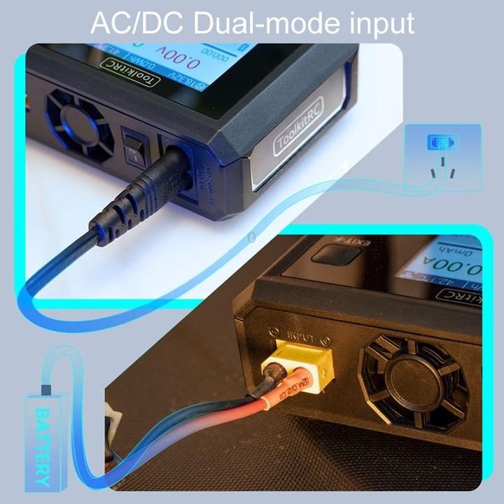 ToolkitRC M7AC Airplane And Car Model Li-Po Battery Balance Charger(US Plug)