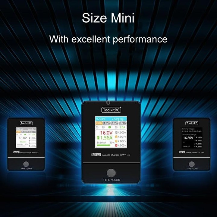 ToolkitRC M4AC Airplane And Car Model Li-Po Battery Balance Charger(US Plug)