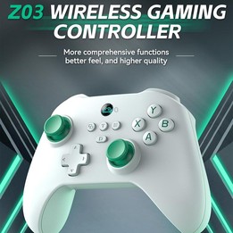 Z03 Wireless Bluetooth Game Controller For Switch / IOS / Android / PC / PS3 / PS4, Spec: Black+Bracket