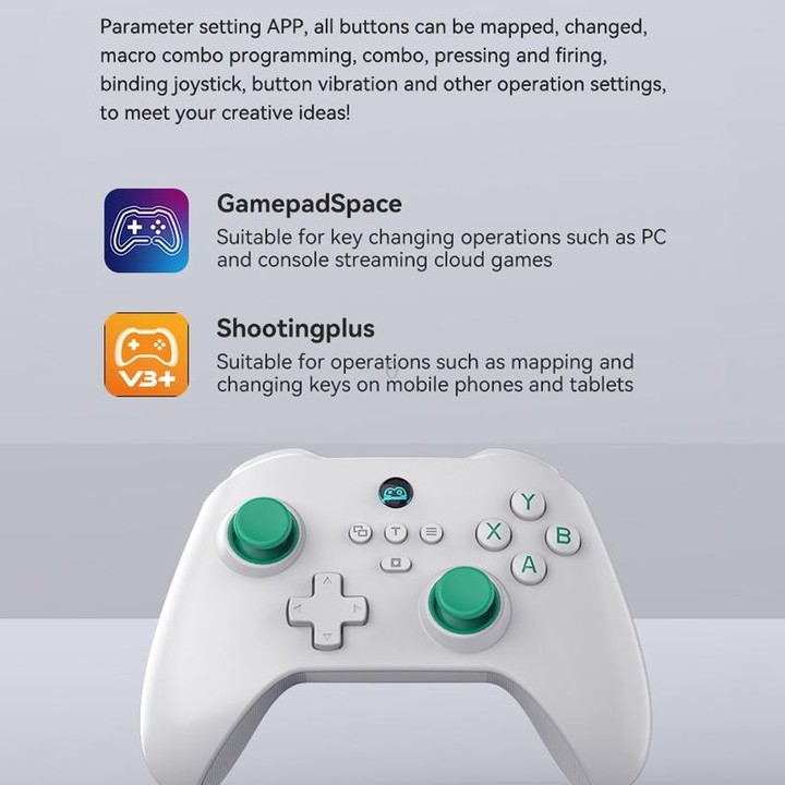 Z03 Wireless Bluetooth Game Controller For Switch / IOS / Android / PC / PS3 / PS4, Spec: Star White+Bracket