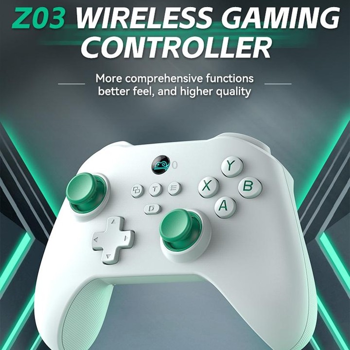 Z03 Wireless Bluetooth Game Controller For Switch / IOS / Android / PC / PS3 / PS4, Spec: Star White+Bracket