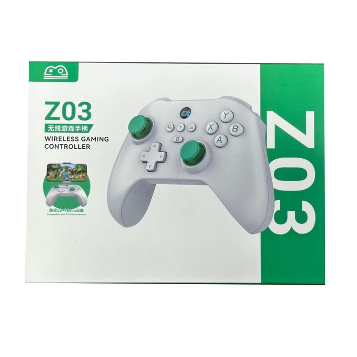 Z03 Wireless Bluetooth Game Controller For Switch / IOS / Android / PC / PS3 / PS4, Spec: Star White+Bracket