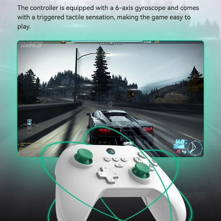 Z03 Wireless Bluetooth Game Controller For Switch / IOS / Android / PC / PS3 / PS4, Spec: Star White+Bracket