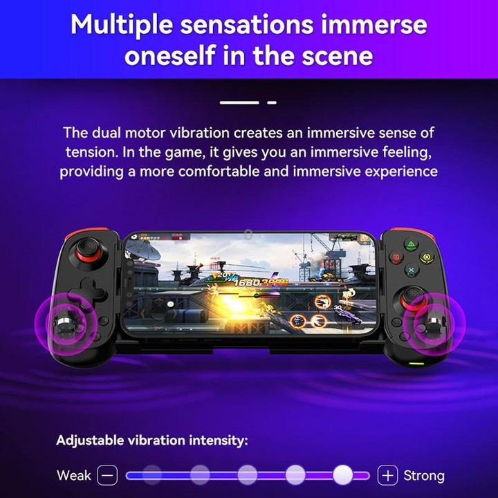 Bluetooth Stretchable Game Controller for Nintendo Switch / PC / IOS / Android(White)