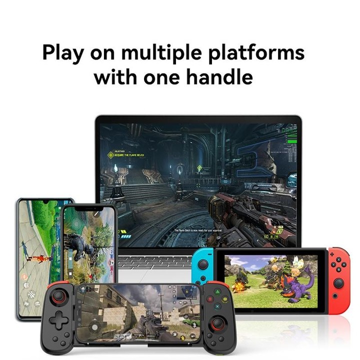 Bluetooth Stretchable Game Controller for Nintendo Switch / PC / IOS / Android(Black)