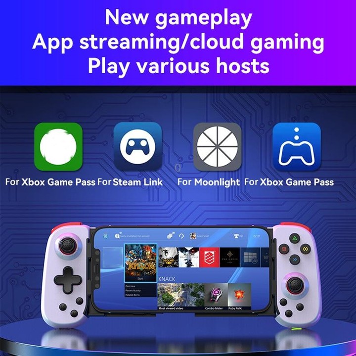Bluetooth Stretchable Game Controller for Nintendo Switch / PC / IOS / Android(Black)