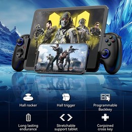 BSP-D10 Wireless Stretch Game Controller for Switch / Android / IOS / PC / PS3 / PS4(White)