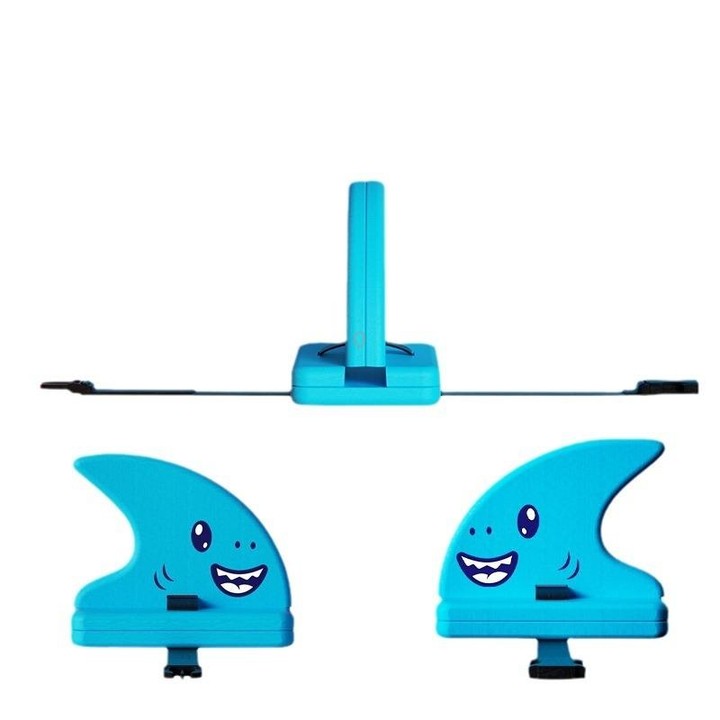 Fins Dual Purpose Back Float Children Beginner Swimming Aid Float Plate Hitting Water Striker(Cartoon Pattern)