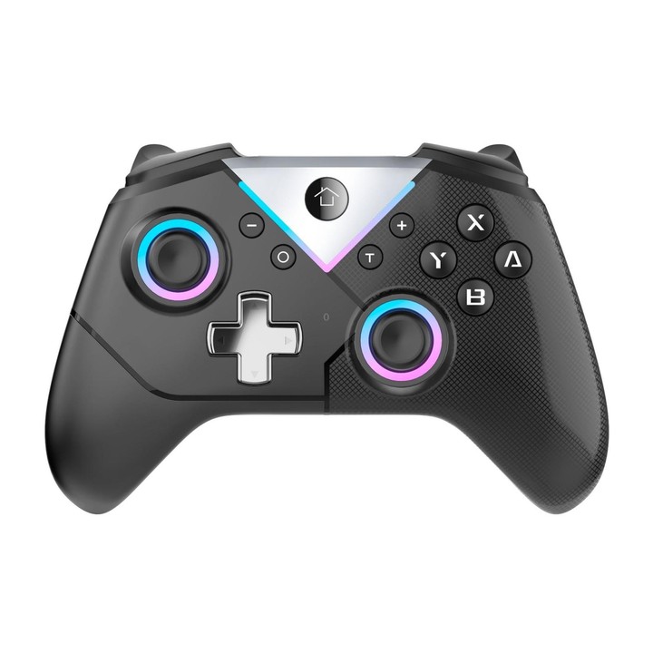 CM-617 Wireless Bluetooth Game Controller for Switch / Android / IOS / PC / Smart TV(Colorful Black)