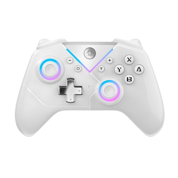 CM-617 Wireless Bluetooth Game Controller for Switch / Android / IOS / PC / Smart TV(Colorful White)
