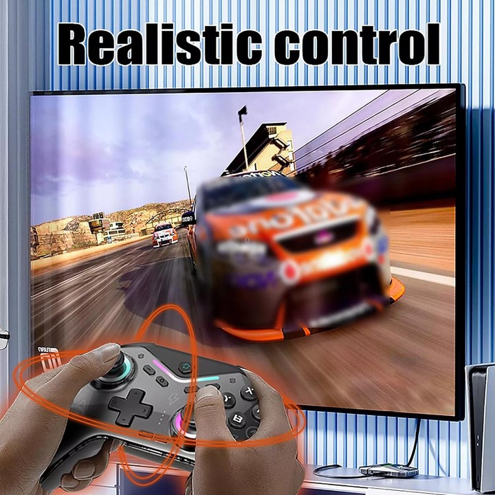 CM-617 Wireless Bluetooth Game Controller for Switch / Android / IOS / PC / Smart TV(Colorful White)