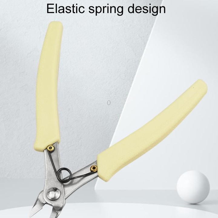 Stainless Steel Tip And Diagonal Cutting Pliers Nail Removing Drilling Cutters(White)