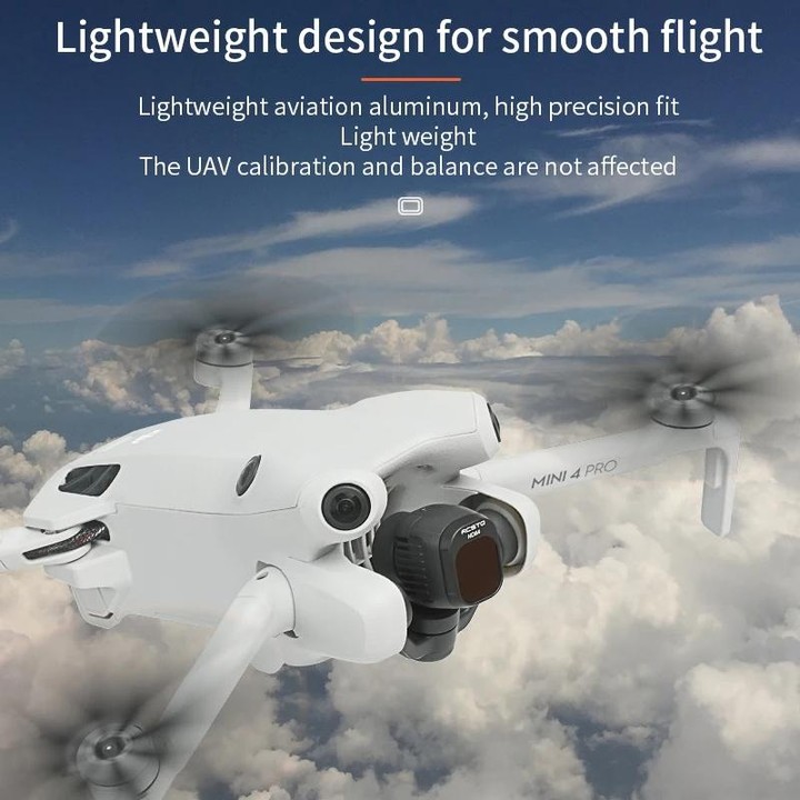 For DJI Mini 4 Pro RCSTQ Filter HD Protective Mirror Drone Accessories, Style: ND-PL8+ND-PL16+ND-PL32+ND-PL64