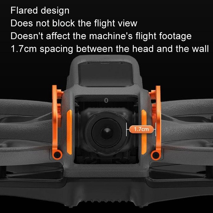 For DJI Avata 2 RCSTQ Aluminum Alloy Flying Machine Lens Collision Protection Bar(Orange)