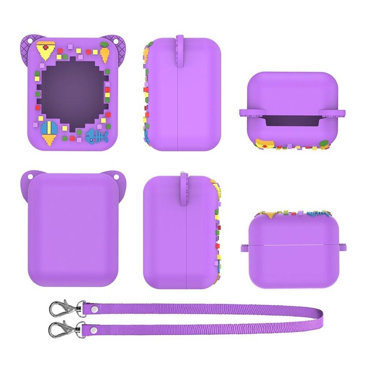 For Bitzee Electronic Pet Machine Silicone Protective Case(Light Purple)