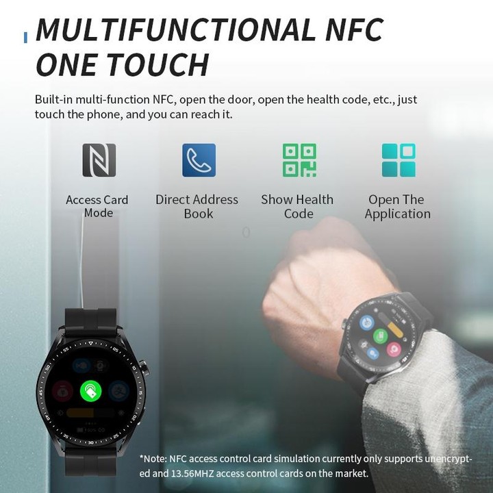 HW28 1.39-inch IP67 Waterproof Health Monitoring Bluetooth Call Smart Watch with NFC Payment(Orange)