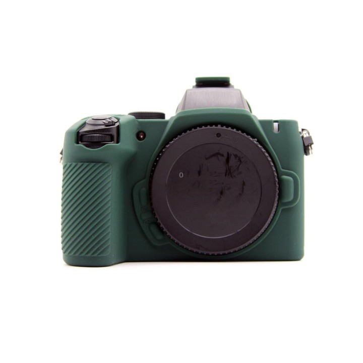 For Nikon Z50II Smooth Surface Camera Protective Silicone Case(Dark Green)
